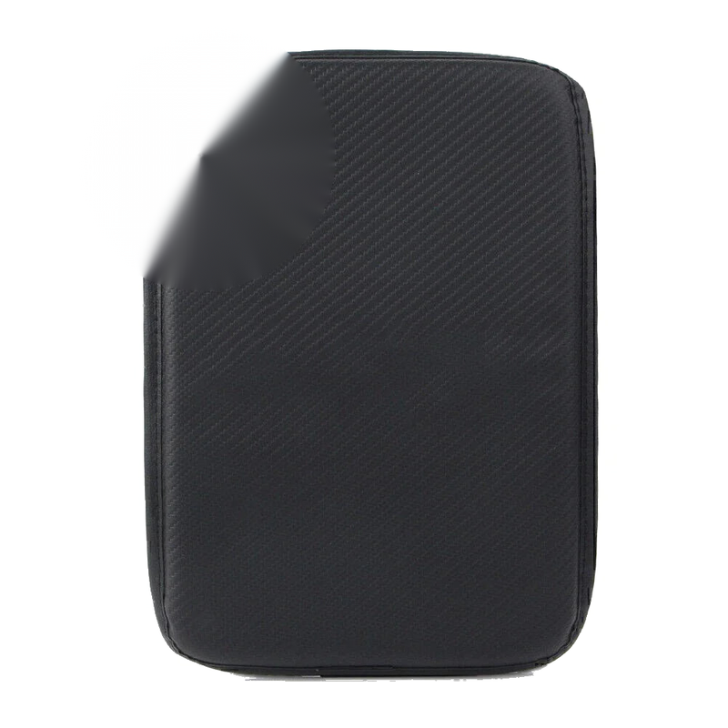 Car Carbon Fiber Center Console Armrest Cushion Mat Cover