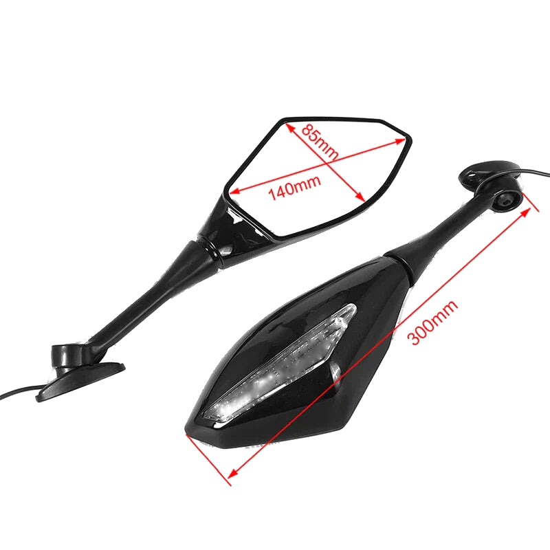 Honda CBR600RR CBR1000RR LED Turn Signal Integrated Mirrors (2003-2017)