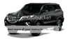 Toyota Fortuner SUV 2015-2017 Headlight Covers (2 x Black Matt Eyelip)