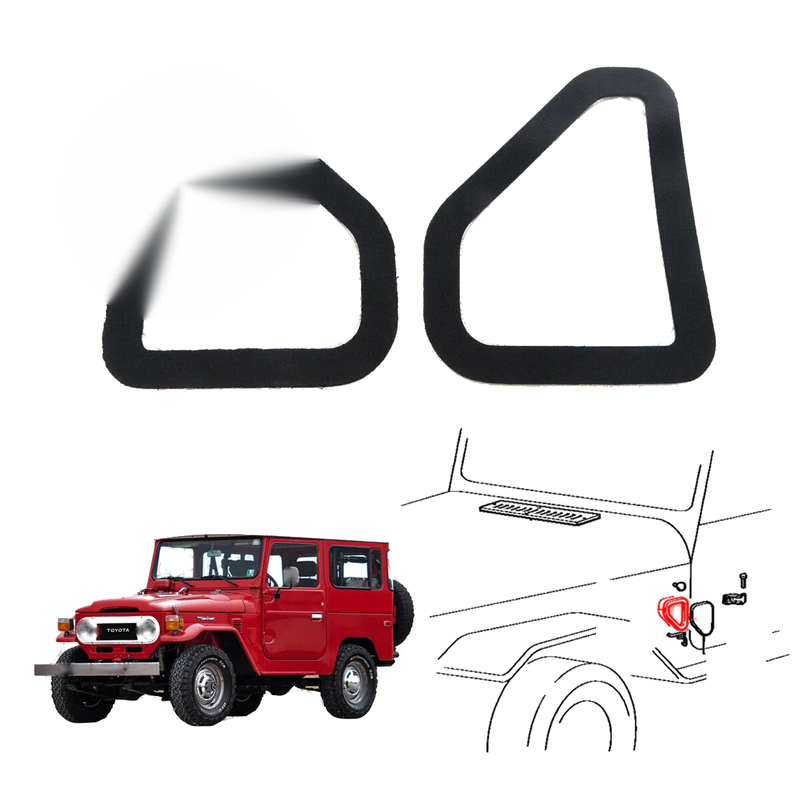 Toyota Land Cruiser BJ40 FJ43 HJ47 1969-1986 Cowl Side Ventilator Cover