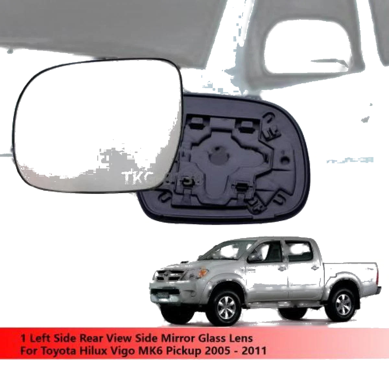 Toyota Hilux MK6 LH Rear View Mirror Glass Lens (2005-2011)