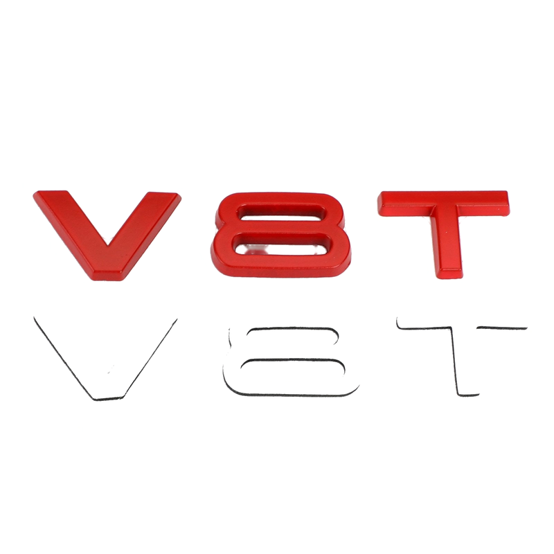 Audi A1 A3 A4 A5 A6 A7 Q3 Q5 S4 S6 S7 08-23 V8T Emblem Badge