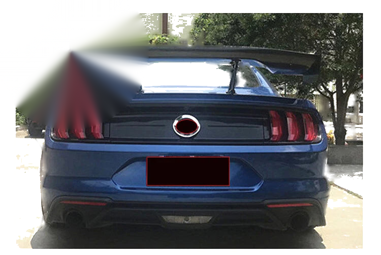 Ford Mustang 2015-2023 GT Style ABS Unpainted Rear Spoiler Wing