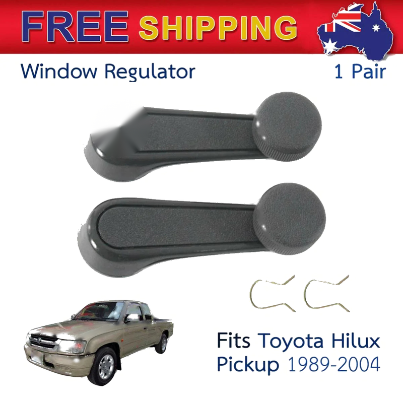 Pair Window Crank Handle Fits Toyota Hilux Tacoma T100 Ute Pickup Truck 1989-04