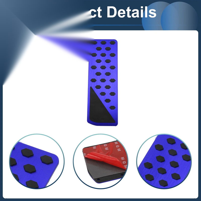 Jeep Grand Cherokee (2022-2025) - Aluminum Alloy Blue Footrest Pedal Cover