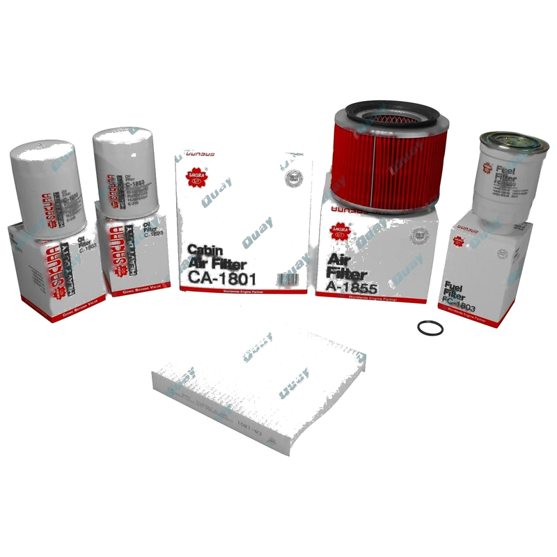 Nissan Patrol GU IV 4.2L TD42T 04~06 Oil Air Fuel Cabin Filter Service Kit