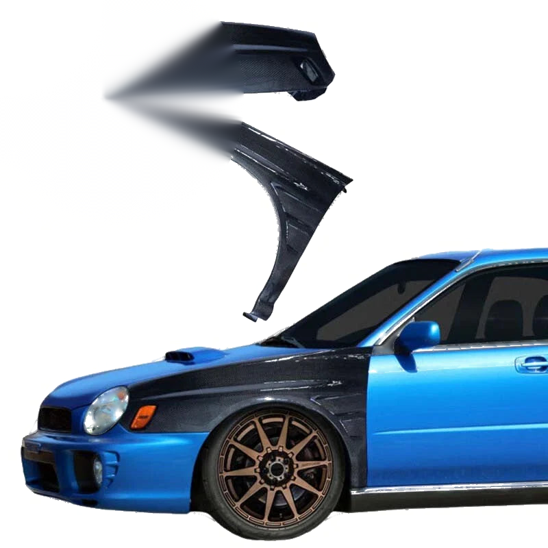 Subaru Impreza WRX Sedan 2002-2003 Carbon Fiber Side Fender Panel