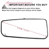 Ford F150 Heated Left Driver Side Lower Tow Mirror Glass (2015-2023)