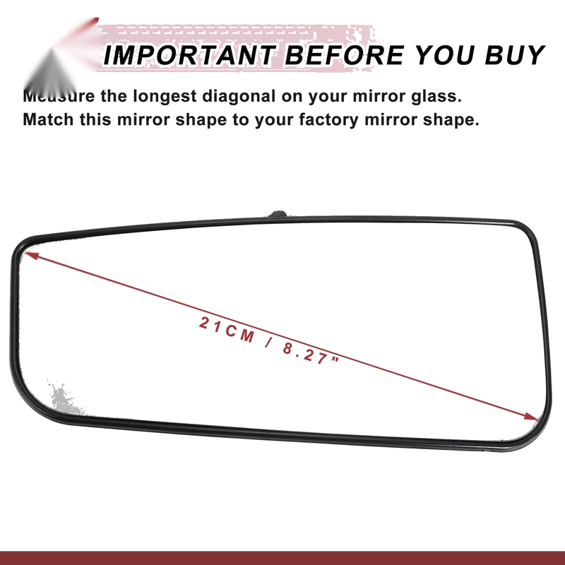 Ford F150 Heated Left Driver Side Lower Tow Mirror Glass (2015-2023)