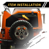 Jeep Wrangler JL JLU Rear Window Wiper Arm Blades Covers (2018-2023)