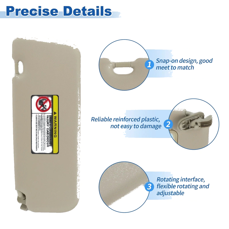 Hyundai Accent 2011-2015 - Beige Right Side Sun Visor
