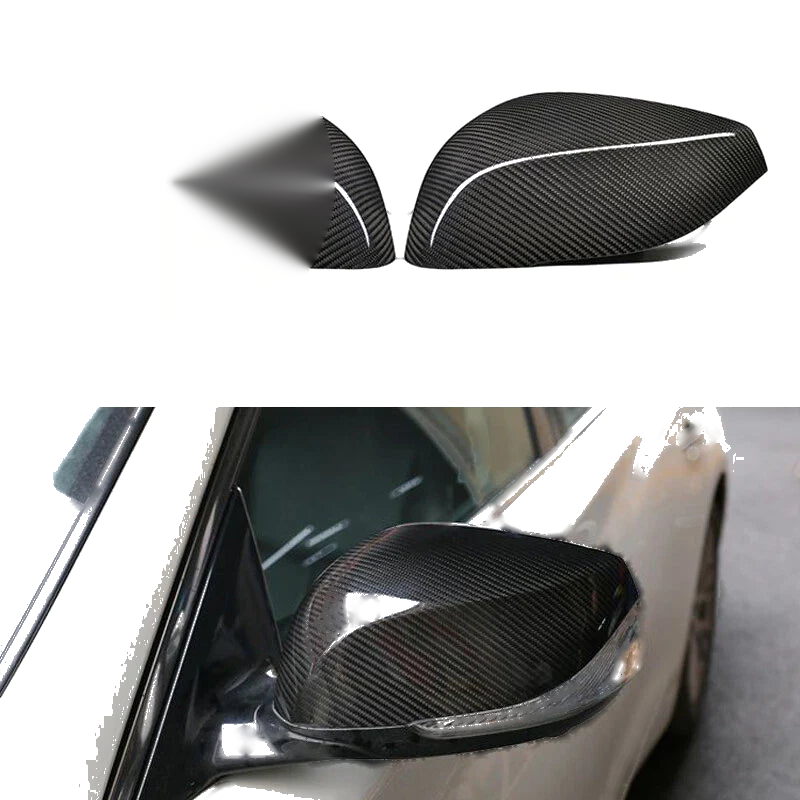 Infiniti Q50 2014-2018 Real Carbon Fiber Side Rearview Mirror Cover Caps fit