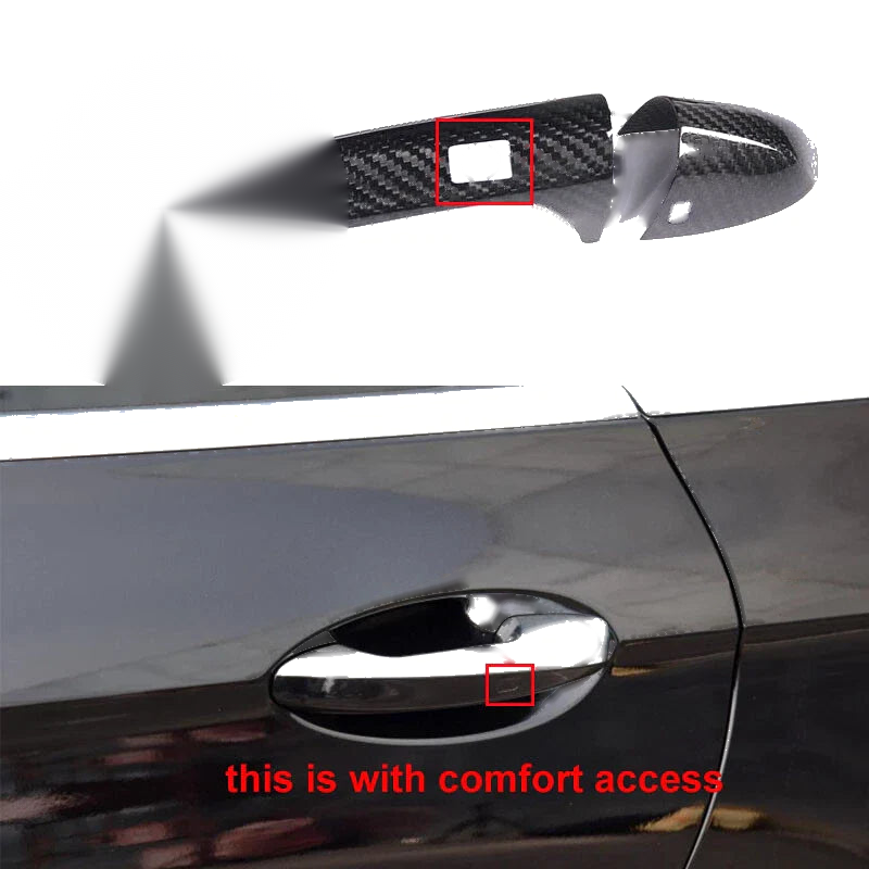 Benz W205 C Class  GLC 2014-2018 Carbon Fiber Exterior Door Handle Cover fit