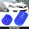 Honda Accord Civic CR-V 5 Button Key Fob Cover Case Blue (2016-2023)