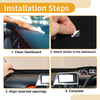 Ford Focus 2012-2018 Black 1 x Carpet Dashboard Cover Mat