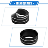 Jeep Renegade (2018-2023) Black 3 x AC Climate Control Knob Rings Covers