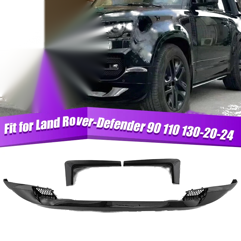 Land Rover Defender Front Bumper Lip Spoiler Splitter Body Kit (2020-2024)