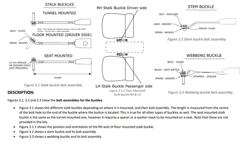 Toyota Camry CV40 SV40 Rear Retractable Seat Belts (1990-1996)