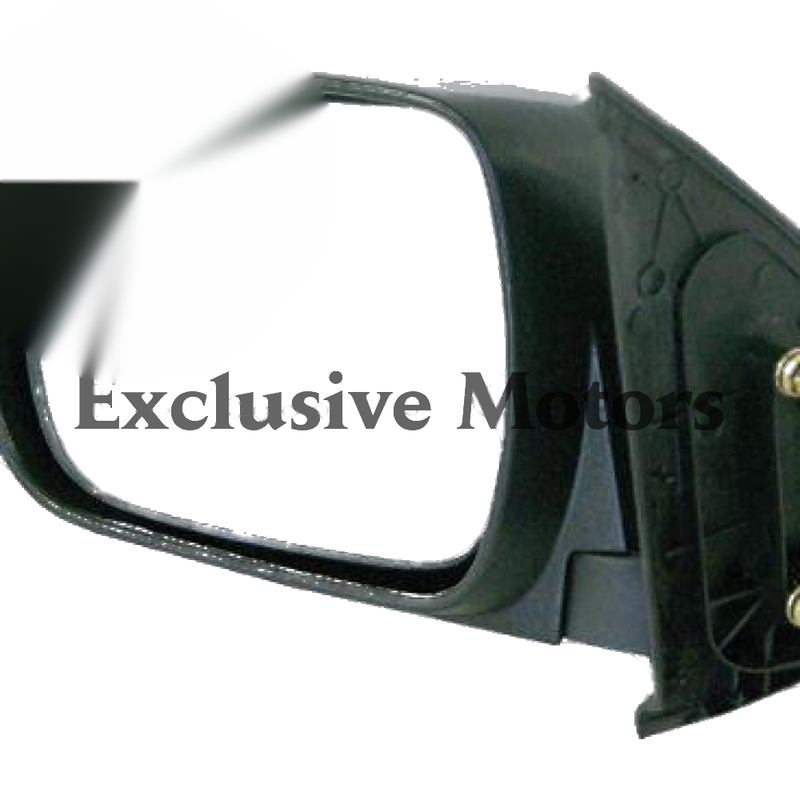 Toyota Hilux Left Hand Mirror  Black Manual (2005-2015)