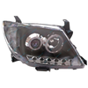 Toyota Hilux 2005~11 LED Black Projector Angel Eye DRL Halo Pair Headlights
