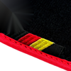 BMW Z3 Series E36 Convertible (1996-2002) Red Trim Black Floor Mats