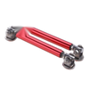 2 x Red Universal Car Front Bumper Lip Splitter Rod Strut Tie Bar Support