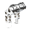 Harley Dyna, Softail, Sportster 6.5" Pullback Handlebar Risers Clamps