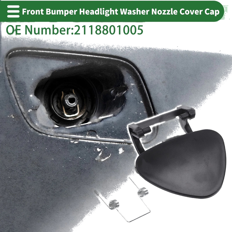 Mercedes-Benz E350 Front Right Side Bumper Headlight Washer Nozzle Cover