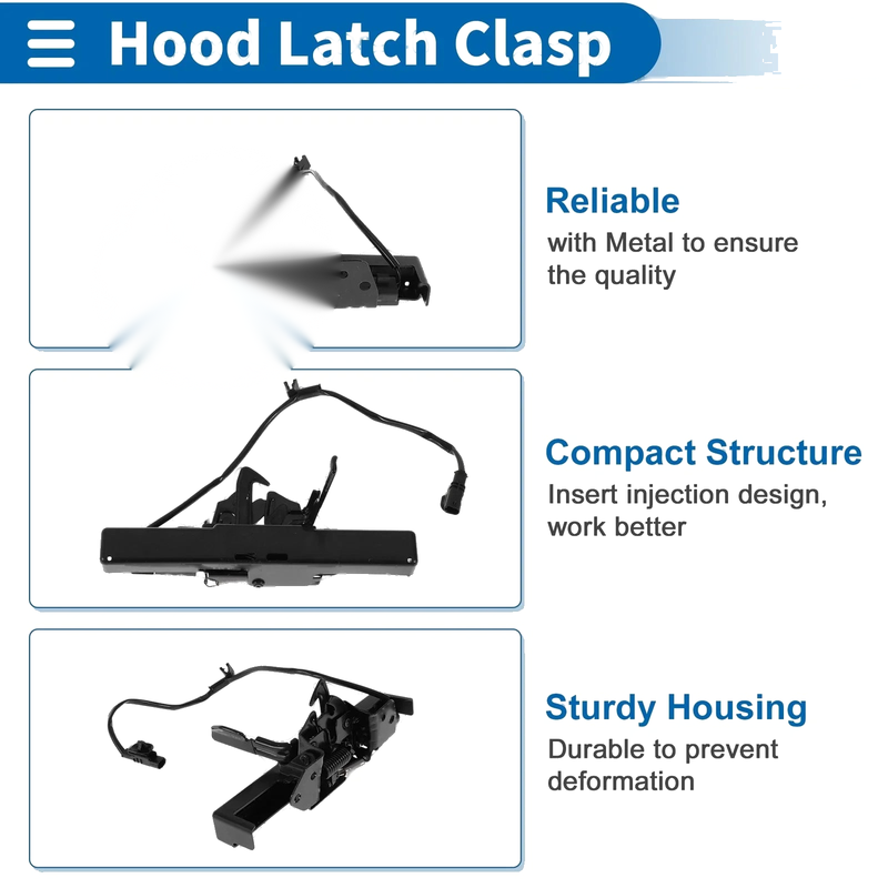 Hyundai Elantra (2021-2023) 1 x Quality Replacement Hood Latch Assembly
