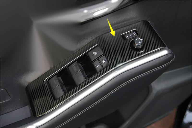 Toyota Highlander 2020-2023 4x Carbon Fiber Window Lift Panel Cover Trim
