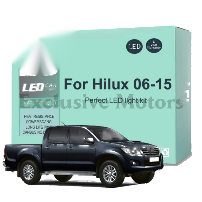 Toyota Hilux 9Pcs Canbus LED Interior Light Bulb Kit (2006-2015)