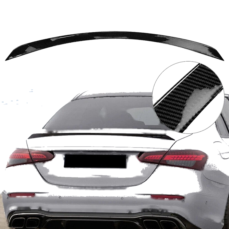 Benz W213 E260 E300 E63S Carbon Fiber Rear Window Roof Spoiler (16-21)