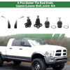 Dodge Dakota 6 Pcs Front Outer Tie Rod Ends & Ball Joints (2000-2004)