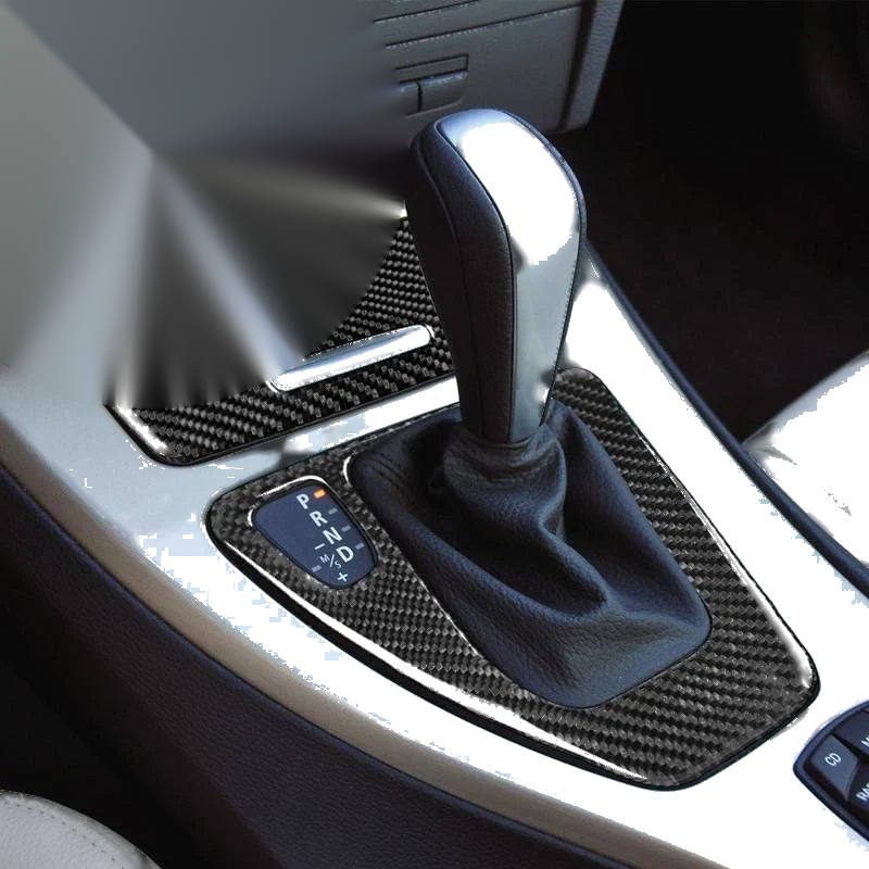 BMW 3 Series E90 2005-2012 Soft Carbon Fiber Gear Shift Panel Trim