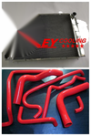 Holden V8 Commodore 44mm Aluminum Radiator & Red Hose (1988-1997)