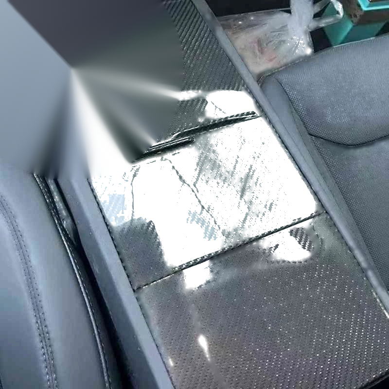 Tesla Model 3 2023-2024 Real Gloss Carbon Fiber Console Panel Cover Trim