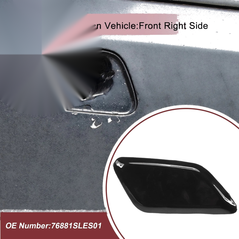Honda Odyssey (2009-2014) Black 1 x Cap Front Right Washer Nozzle Cover