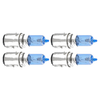 Car Motorcycle 4 x Super White 12V 35/35W BA20D Halogen Bulbs