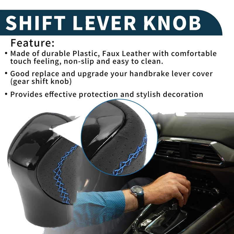 Lexus ES350 2016-2018 - Plastic Faux Leather Black Automatic Gear Shifter Knob