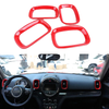 Mini Countryman F60 4X Red Dashboard Side Air Outlet Vent Cover Trim fit