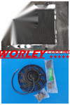 Ford Fairlane, Mustang 44mm Aluminum Radiator + Fan (1963-1969)