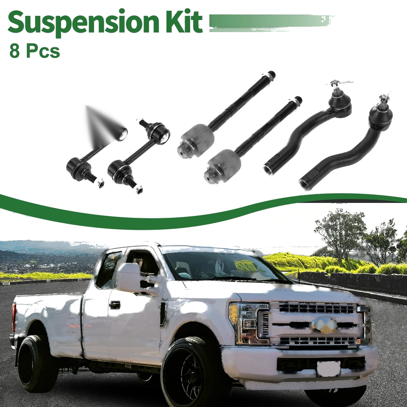 Ford Edge 8pcs Front Suspension Kit Tie Rod Ends & Sway Bar Links (2007-2010)