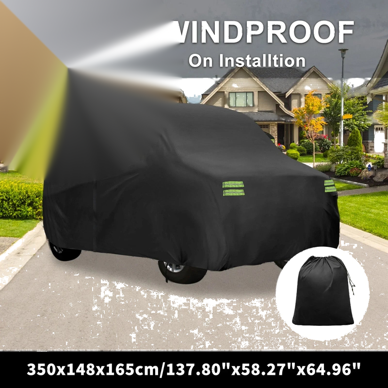 Honda N-BOX, Inner Cotton, Black, 350x148x165cm Waterproof Car Cover