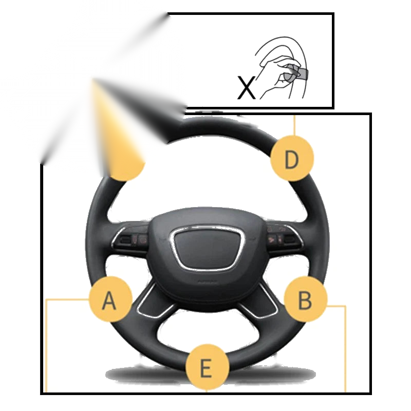 Car - Silver Steering Aid Steering Wheel Knob (Fits Most Models)