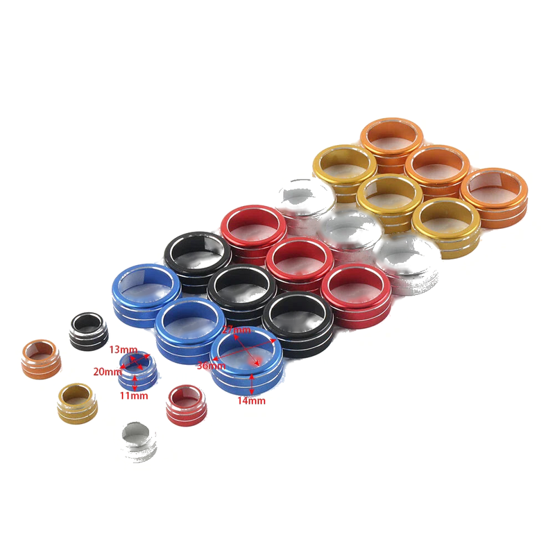 Honda Civic 11th Gen 4 x AC Climate Control Knob Rings (2022 - Present)