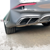 Benz W214 E260 E300 AMG 2 x Carbon Look Rear Exhaust Pipe Frame Covers (2024-)