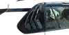Toyota RAV4 Rear Window Side Louver Cover Trim (2019-2023)