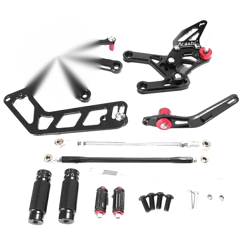 Yamaha MT-10, FZ-10 CNC Adjustable Rearset Footpegs (2016-2017)