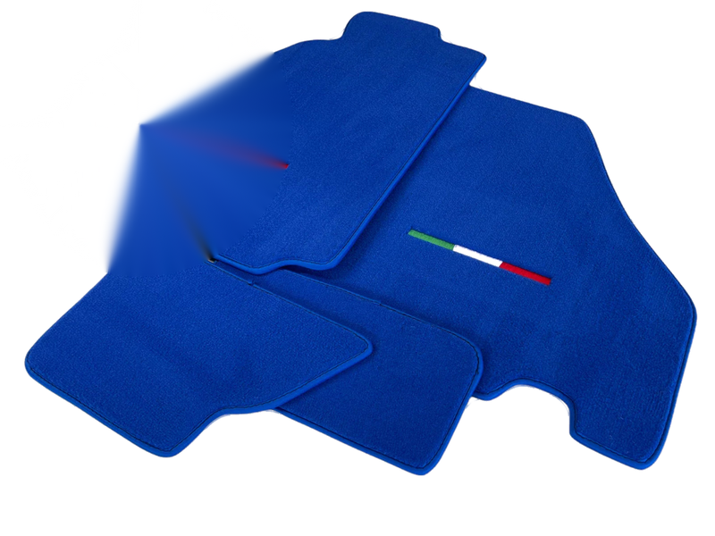Ferrari F430 2004-2009 Blue Tailored Carpets with Emblem Floor Mats