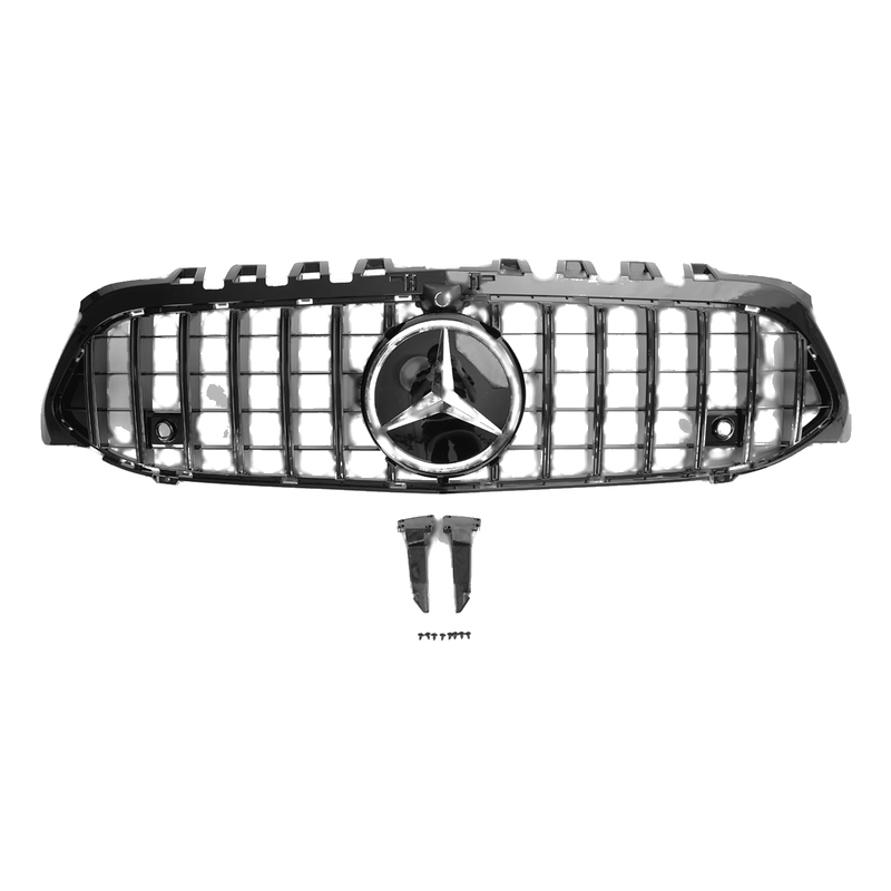 Mercedes Benz A-Class W177 GT Style Front Bumper Grille Black (2019-2023)